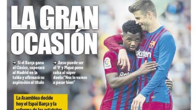 La portada del diario Mundo Deportivo (23/10/2021)