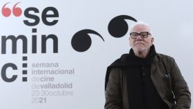 Malcolm McDowell en Valladolid para homenajear el 50 aniversario de 'La naranja mecánica'.