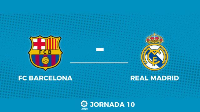 Marcador de El Clásico de La Liga entre FC Barcelona y Real Madrid