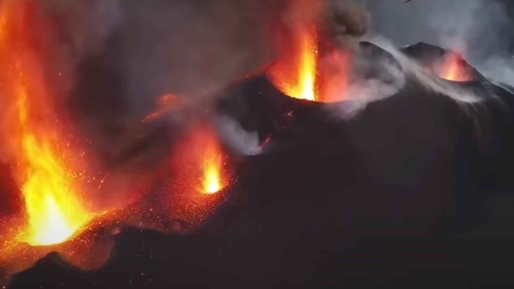 Erupción volcánica en La Palma.