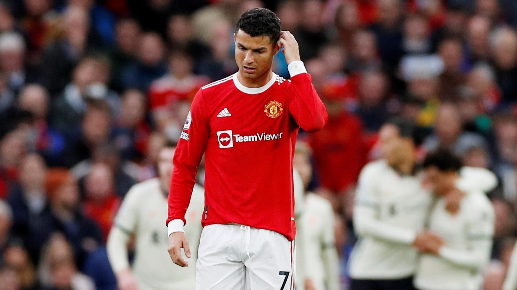 Cristiano Ronaldo, contra el Liverpool