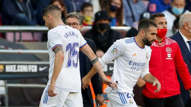 Fede Valverde se marcha lesionado en El Clásico