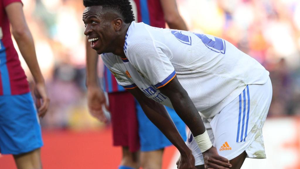 Vinicius, durante El Clásico