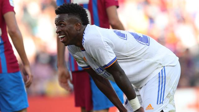 Vinicius, durante El Clásico