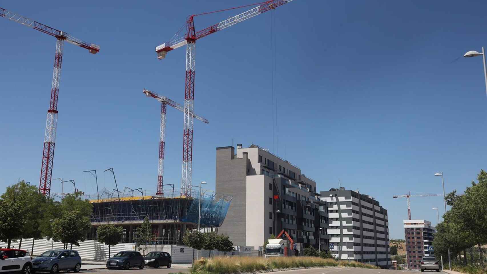 Construcción de una promoción de viviendas en Málaga.