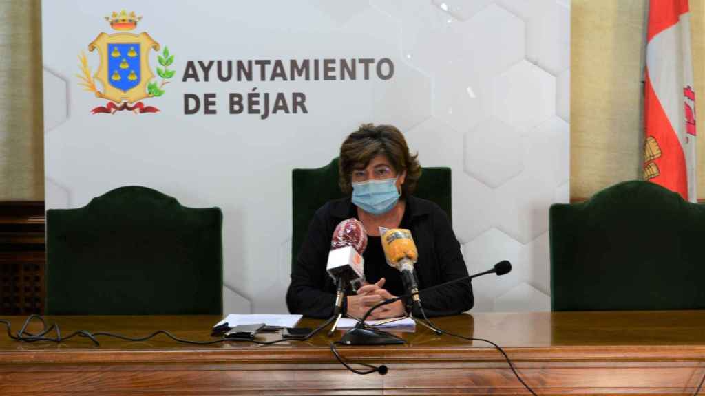 La alcaldesa de Béjar, Elena Martín-Vázquez