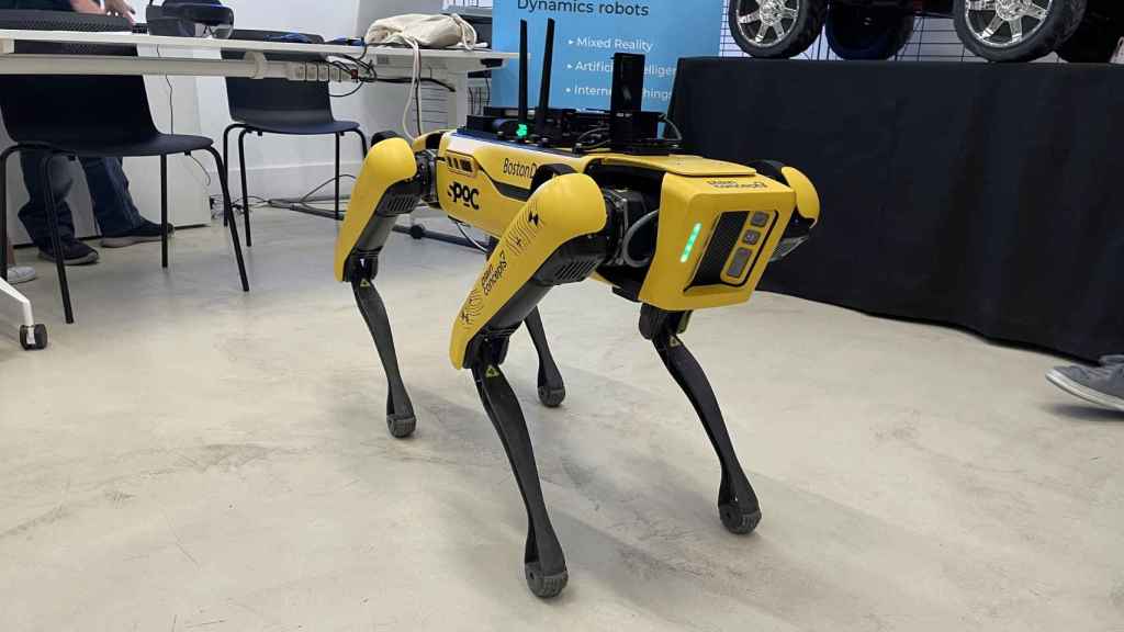 Así es Spot, el perro robot de Boston Dynamics.