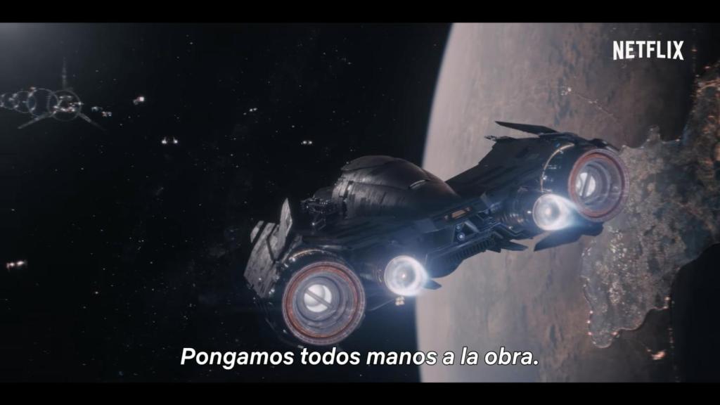 Imagen del espacio exterior en 'Cowboy Bebop'.