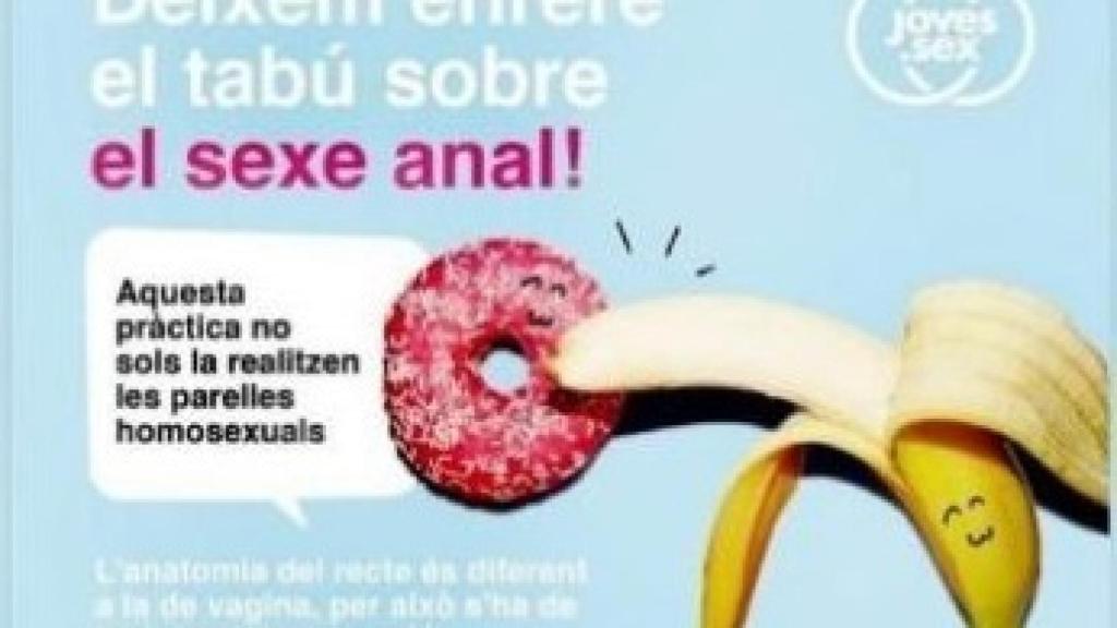 Campaña de la Xarxa Jove sobre la práctica del sexo anal.