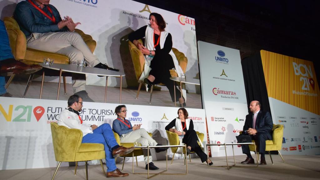 Patricia Franco, consejera de Economía, Empresas y Empleo, en la Cumbre Mundial del Turismo 'Future of Tourism World Summit' de Barcelona. Foto: JCCM