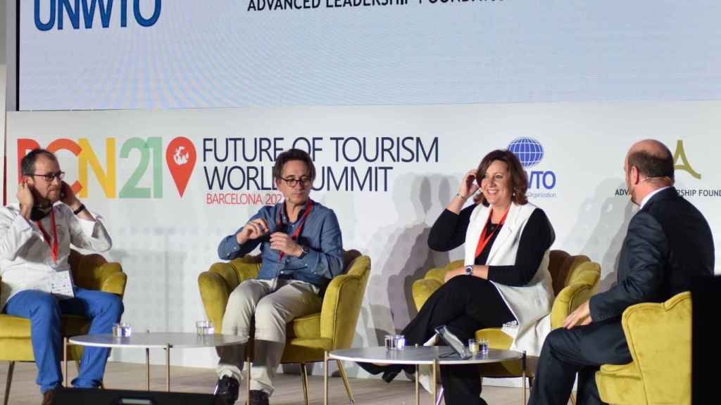 Patricia Franco, consejera de Economía, Empresas y Empleo, en la Cumbre Mundial del Turismo 'Future of Tourism World Summit' de Barcelona. Foto: JCCM