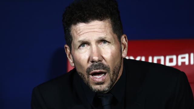 El 'Cholo' Simeone, en el banquillo del Atlético de Madrid