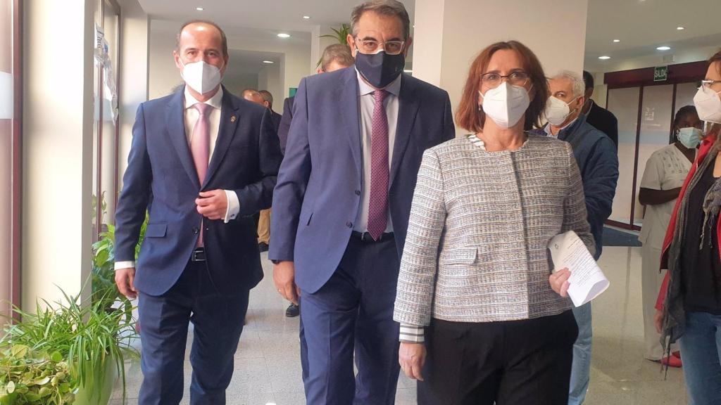 El consejero de Sanidad, Jesús Fernández Sanz, este lunes en Guadalajara