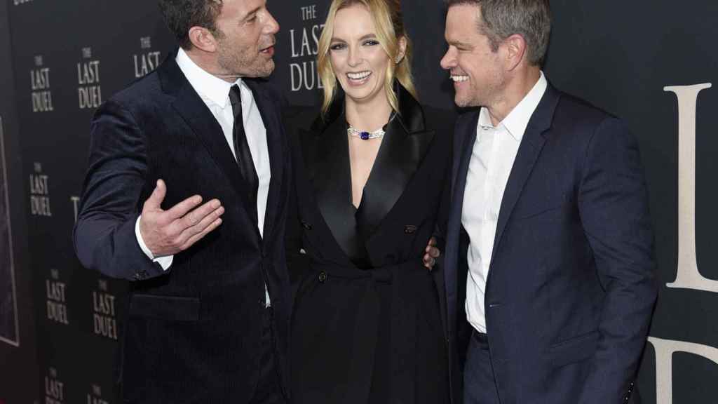 Ben Affleck, Jodie Comer y Matt Damon.
