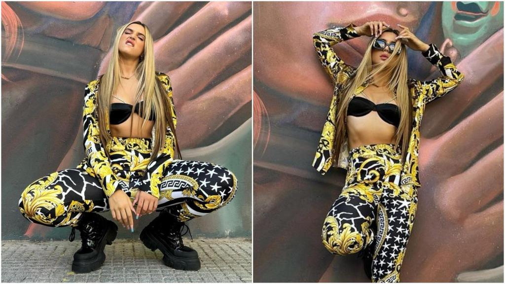 El 'total look' de Versace con el que Lola Índigo ha arrasado en Buenos  Aires