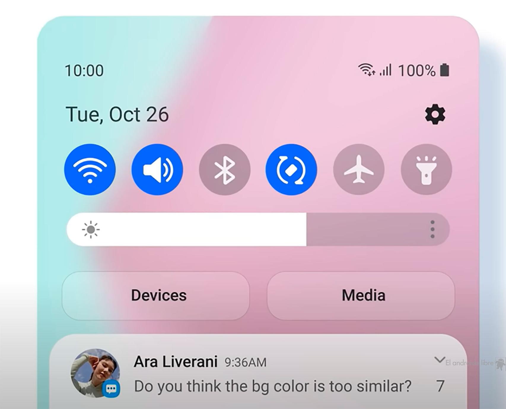 La barra de iluminación de la pantalla se retoca por fin