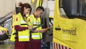 Trabajadores del servicio de ambulancias prestado por Ferrovial.
