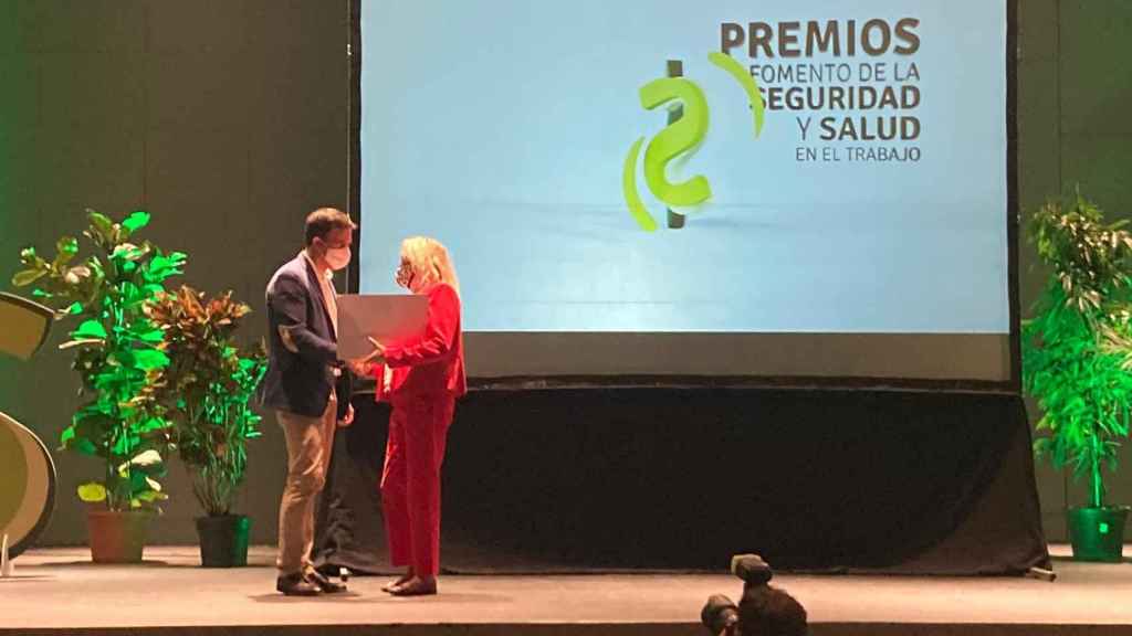 Insegsa recogió esta semana el premio de la Junta de Extremadura al Fomento de la Seguridad y Salud en el Trabajo 2019 que aún no se había podido entregar por la pandemia.