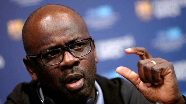 Lilian Thuram durante un acto