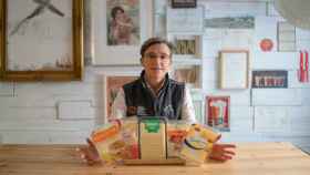 Los cincos quesos Gouda en lonchas probados por Mar, directora de la Escuela Europea de Cata.