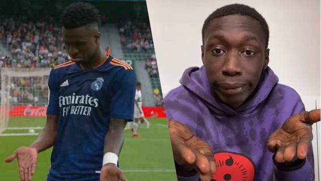 Vinicius le dedica su gol al Elche al Tiktoker italiano Khaby Lame