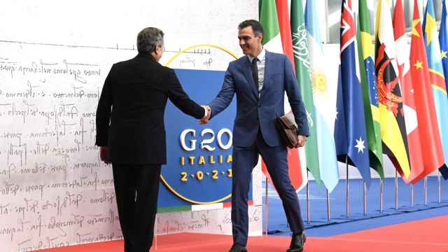 El presidente del Gobierno, Pedro Sánchez, en la cumbre del G20 celebrada en Roma.