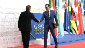 El presidente del Gobierno, Pedro Sánchez, en la cumbre del G20 celebrada en Roma.