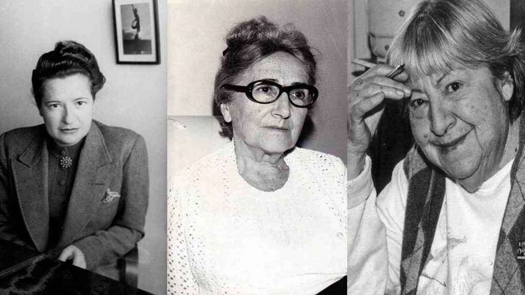 Carmen Conde, Rosa Chacel y Gloria Fuertes.
