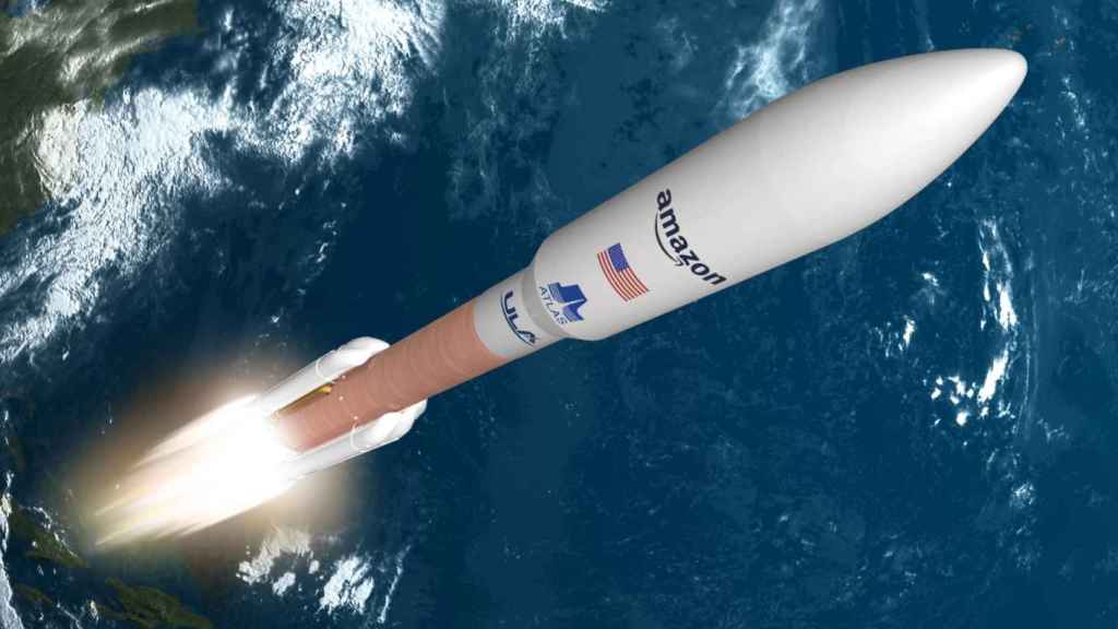 Cohete de ULA que desplegará los satélites massively