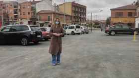 La concejala de Fomento, Marta Labrador, visita el aparcamiento