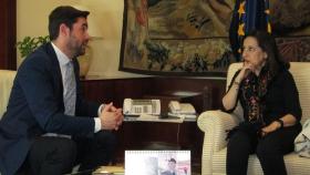 La ministra de Defensa, Margarita Robles, con el diputado socialista zamorano, Antidio Fagúndez