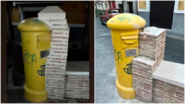 El 'Ecce homo de Correos' que han construido en Moratalla.