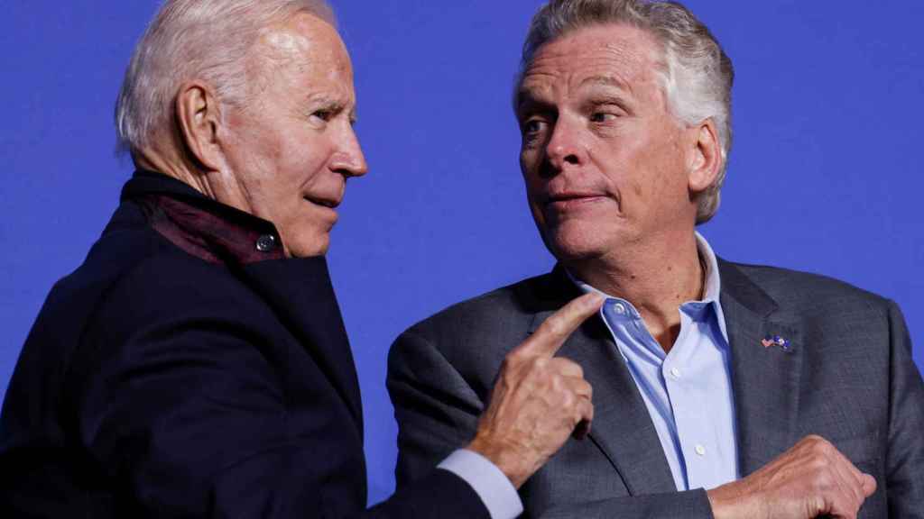 Joe Biden campaigned for Democratic Virginia governor candidate Terry McAuliffe.