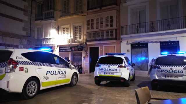 Imagen del dispositivo policial del pasado sábado en Málaga.