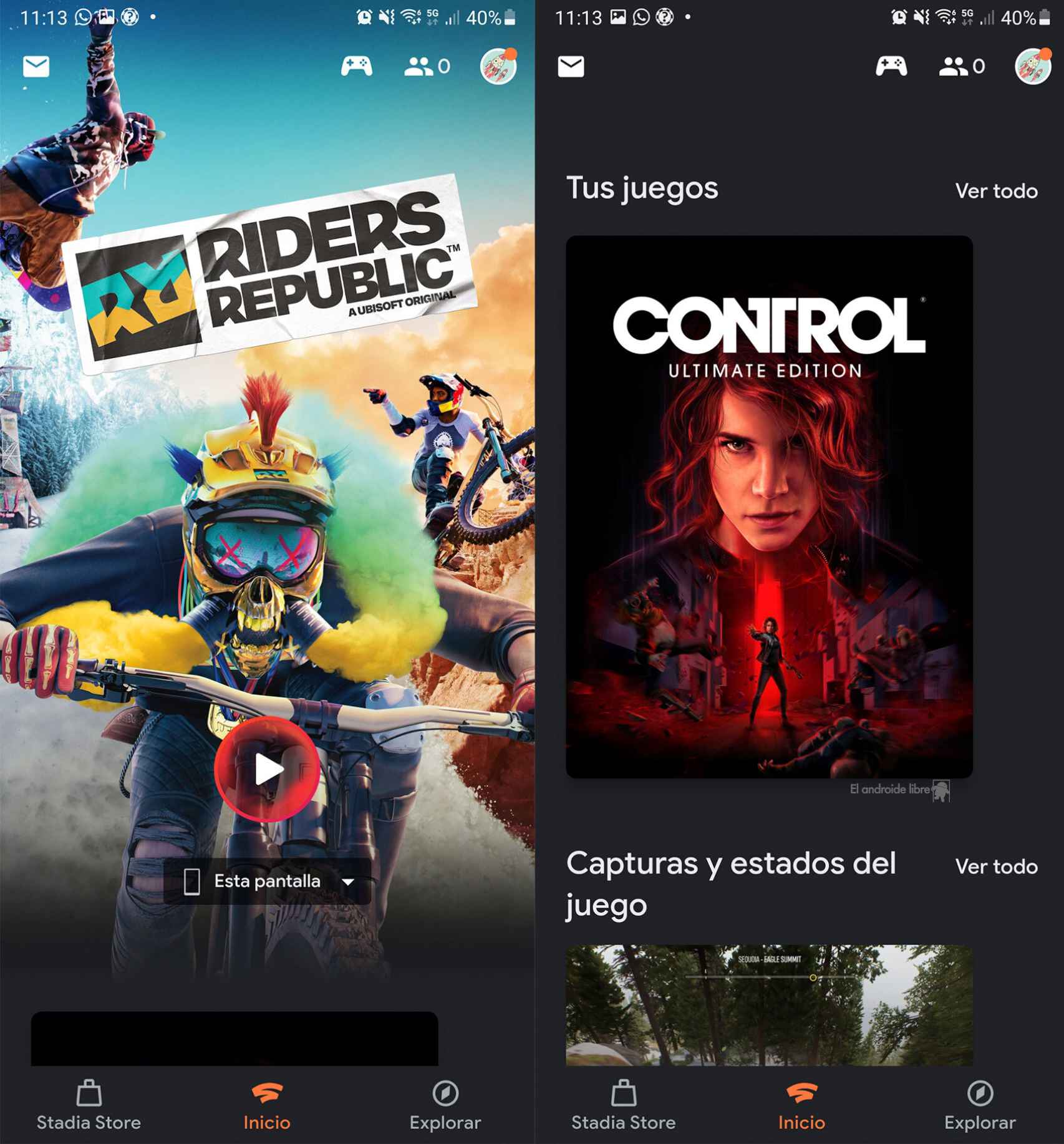 New Stadia games for free trial