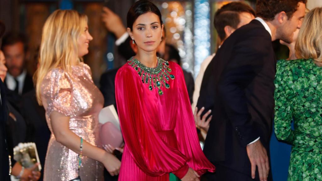 Sassa de Osma, una de las mejores vestidas de la boda de Philippos de Grecia y Nina Flohr.