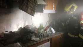 Así ha quedado la cocina tras el incendio (Foto: Consorcio Provincial de Extinción de Incendios de Toledo)