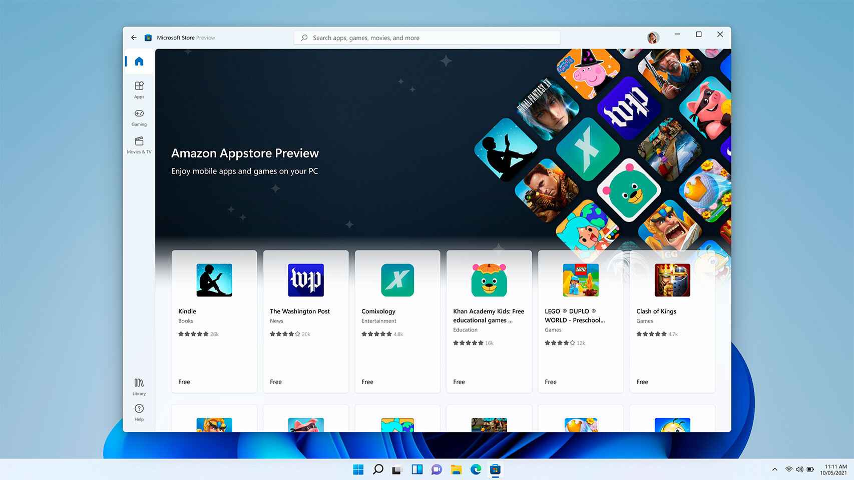 Apps de Android en Windows