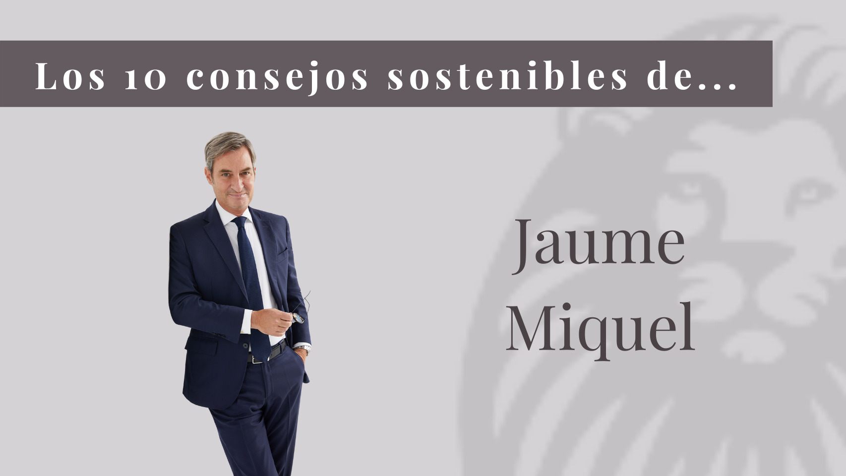 10 consejos sostenibles de Jaume Miquel