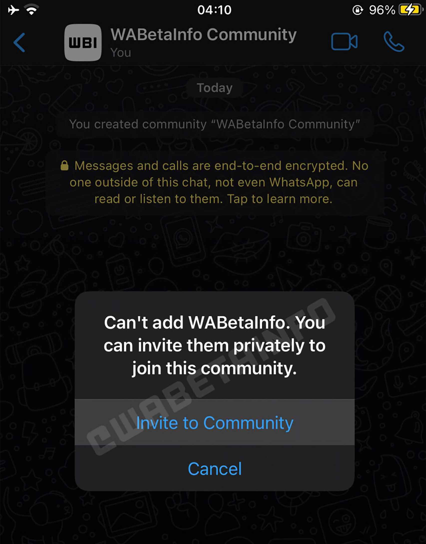 Una Comunidad de WhatsApp