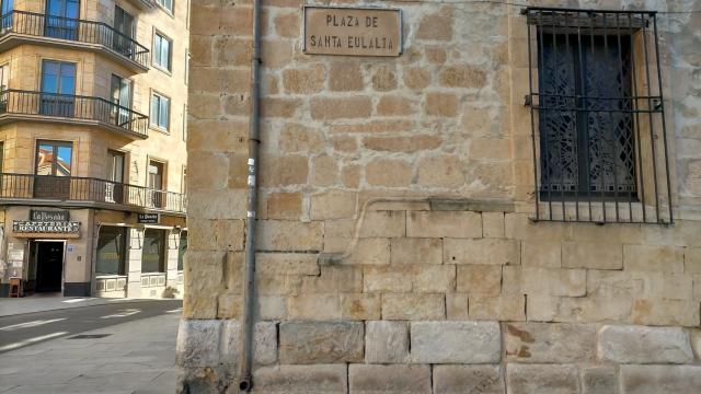 Plaza de Santa Eulalia en el centro de la capital salmantina