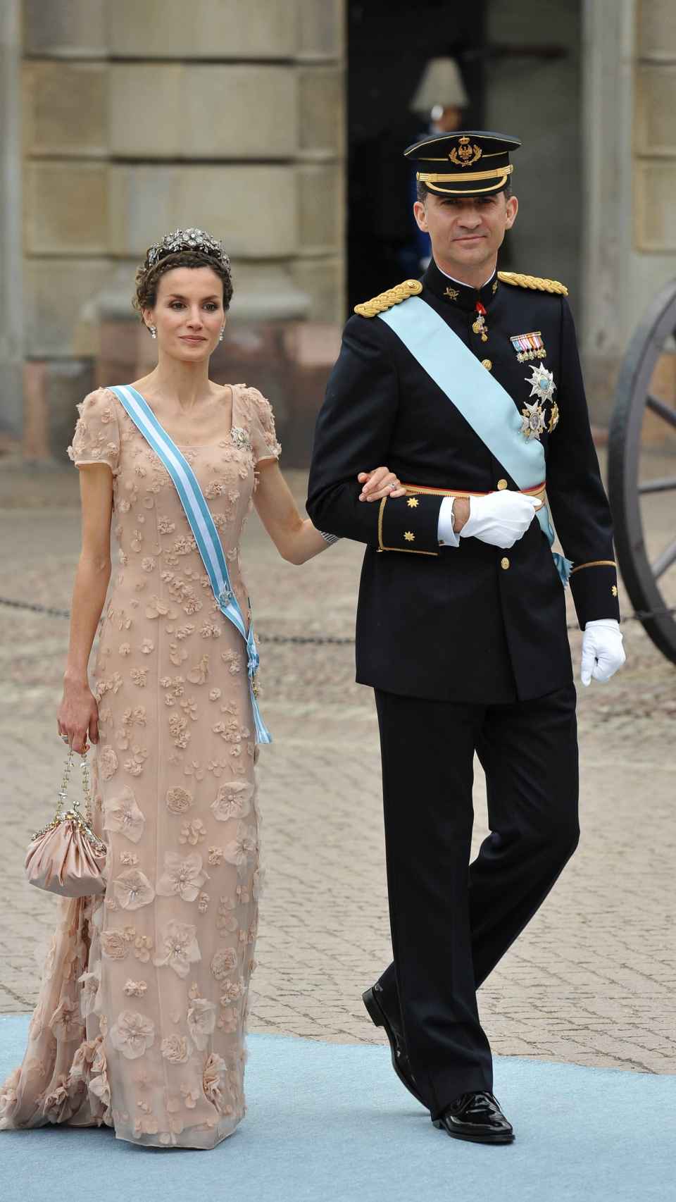 Felipe y Letizia en la boda de Victoria de Suecia y Daniel Westling en Estocolmo en el año 2010.