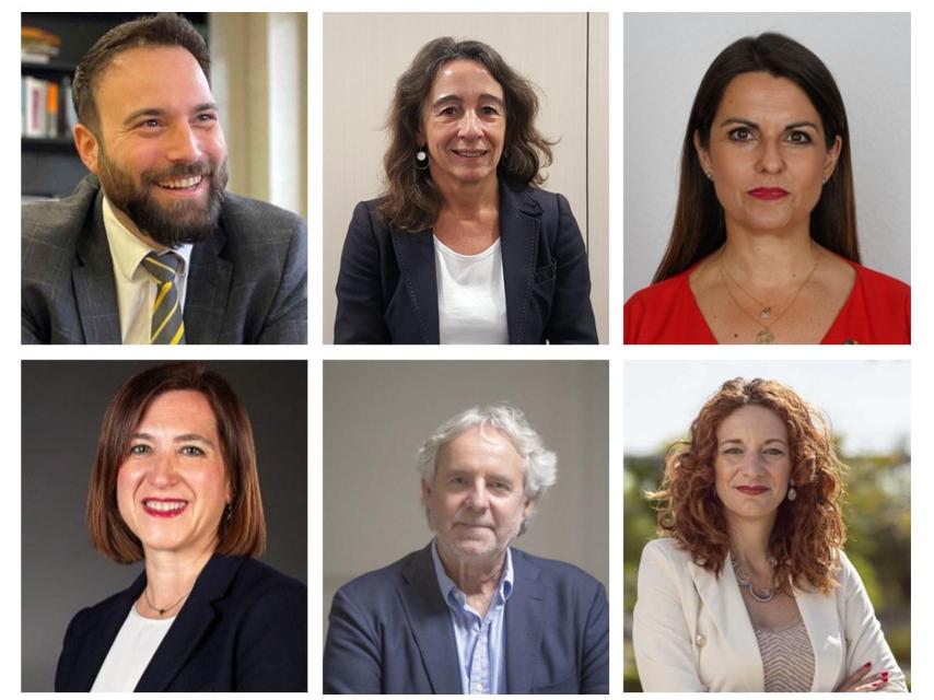 Ángel Niño, concejal de Innovación y Emprendimiento de Madrid, Marisol Garmendia, concejala de Desarrollo Económico y Empleo de San Sebastián, Susana Carillo, concejala de Innovación y Digitalización Urbana de Málaga, Sara Fernández -vicealcaldesa de Zaragoza-, Clara Isabel Macías -concejala de Modernización Digital del Ayuntamiento de Sevilla-, y Emiliano García, concejal de Internacionalización del Ayuntamiento de Valencia.