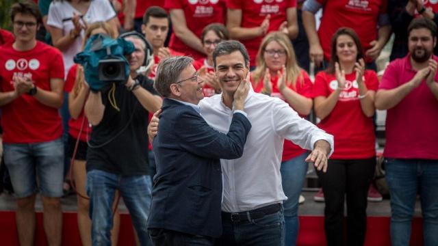 Ximo Puig y Pedro Sánchez, en imagen de archivo.