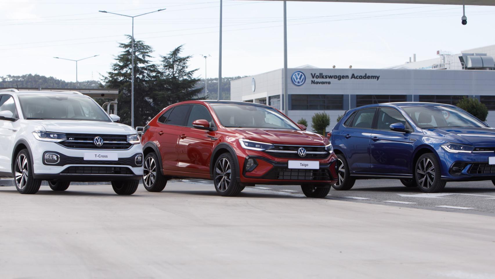 Es la primera vez que Volkswagen fabrica tres coches en Navarra.