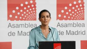 Rocío Monasterio en la Asamblea de Madrid.