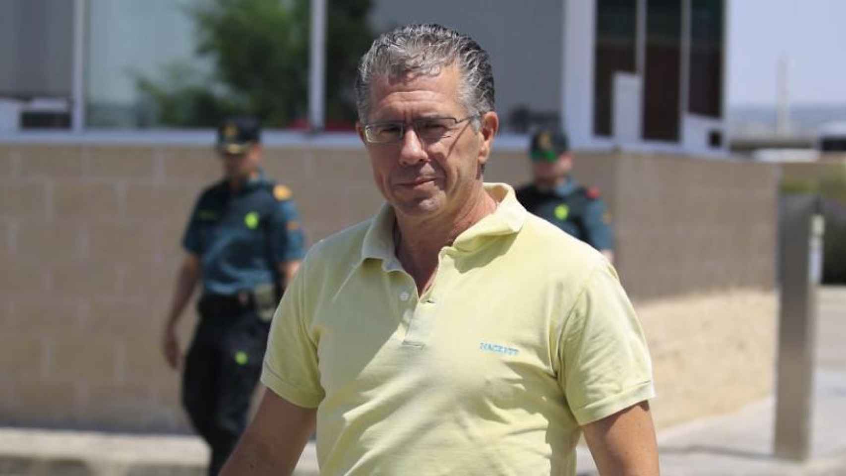 Francisco Granados, a su salida de la cárcel el 14 de junio de 2017 tras depositar una fianza.