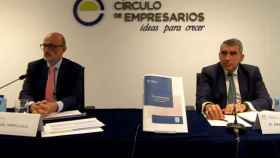 El presidente del Círculo de Empresarios, Manuel Pérez Sala, y el copresidente del Comité de Laboral y Diversidad, Salvador Torres.