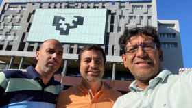Enrique Solano, José Rigol y Jesús Domínguez son los tres cofundadores de Quanvia, 'spin-off' de la Universidad del País Vasco.