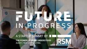 Cartel del evento 'Future in progress', organizado por RSM el 23 de noviembre en Madrid.